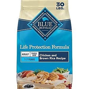 [SnS, AC] $20.39* | Blue Buffalo: 30-Lbs Life Protection Adult Dry Dog Food (Chicken & Brown Rice) at Amazon